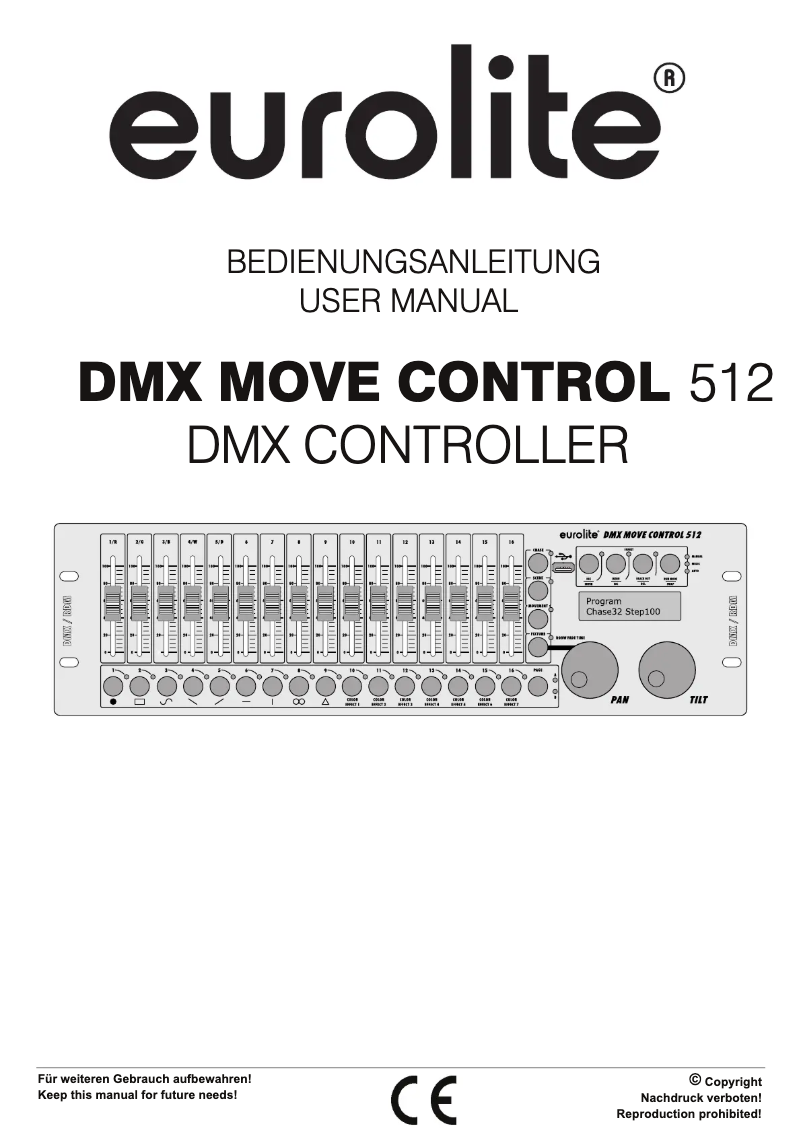 First page image of the manual for DMX Move Control 512