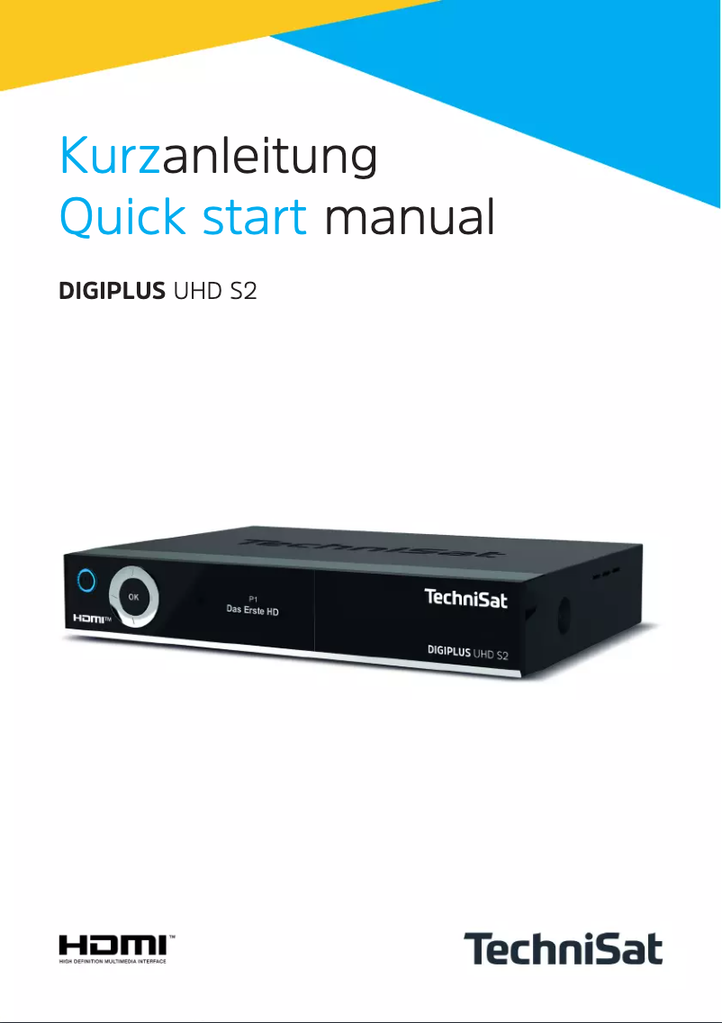 Page 1 of the manual User Manual TechniSat DIGIPLUS UHD S2