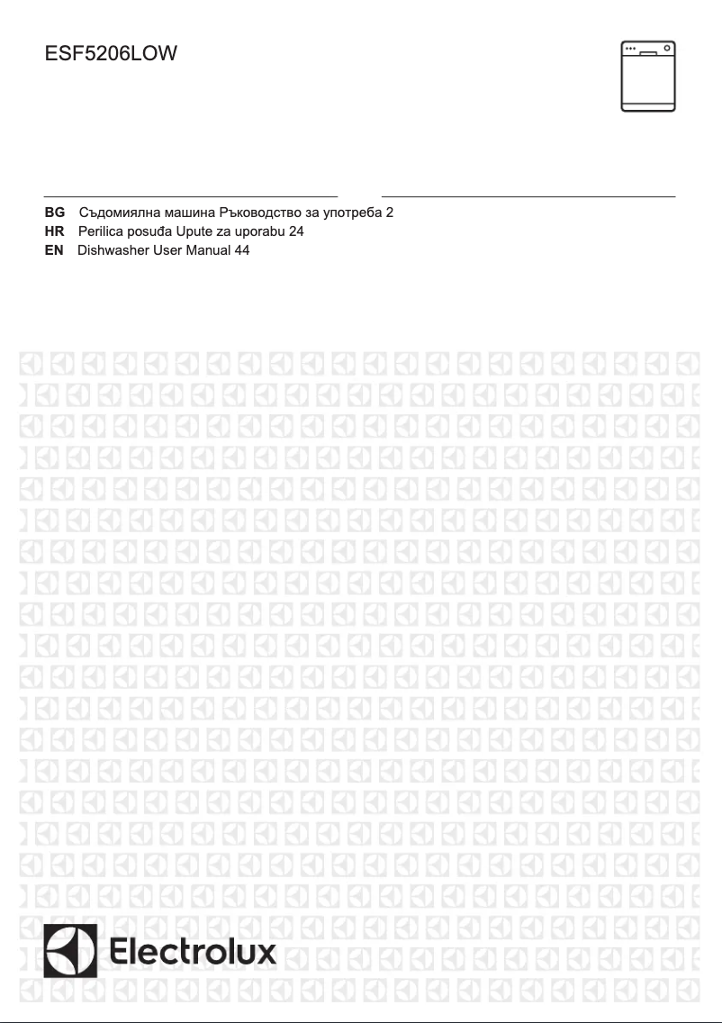 First page image of the manual for ESF5206LOW