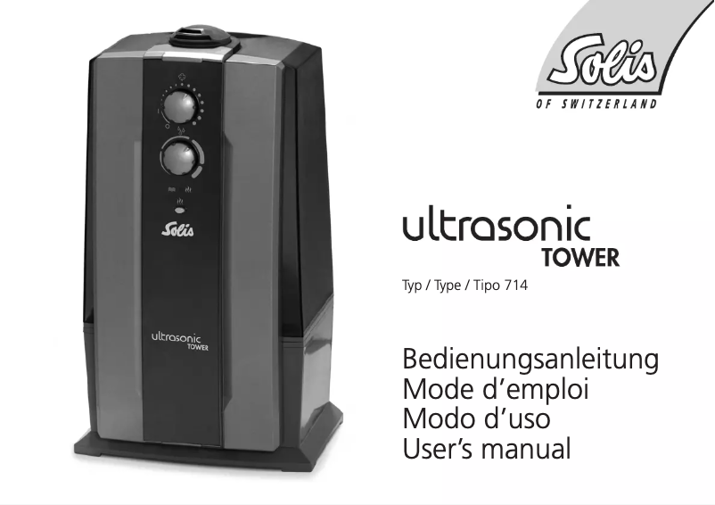 Page 1 of the manual User Manual Solis Tower 714