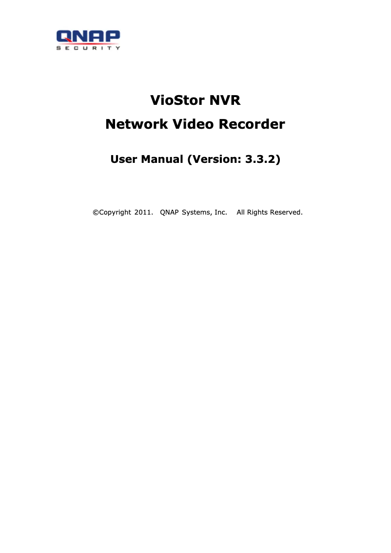First page image of the manual for VS-2008L