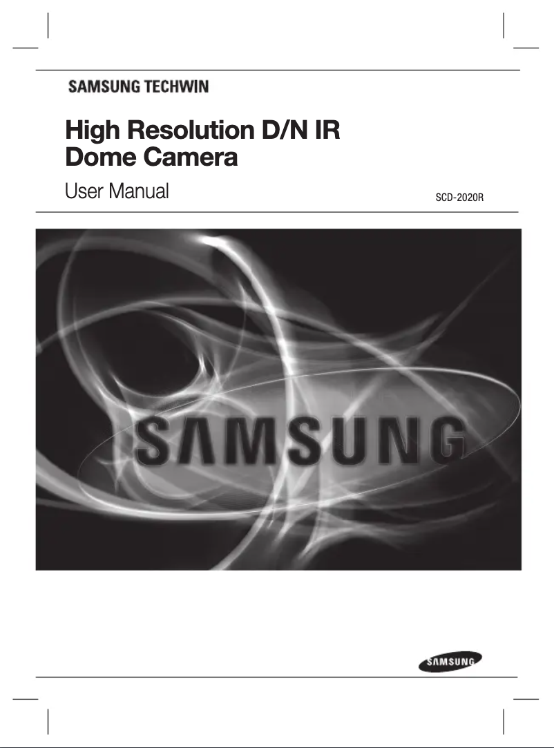 Page 1 of the manual User Manual Samsung SCD-2020R