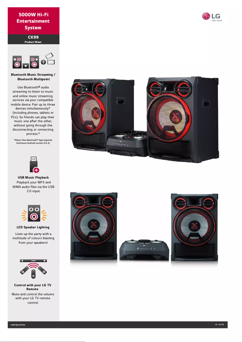 First page image of the manual for CK99