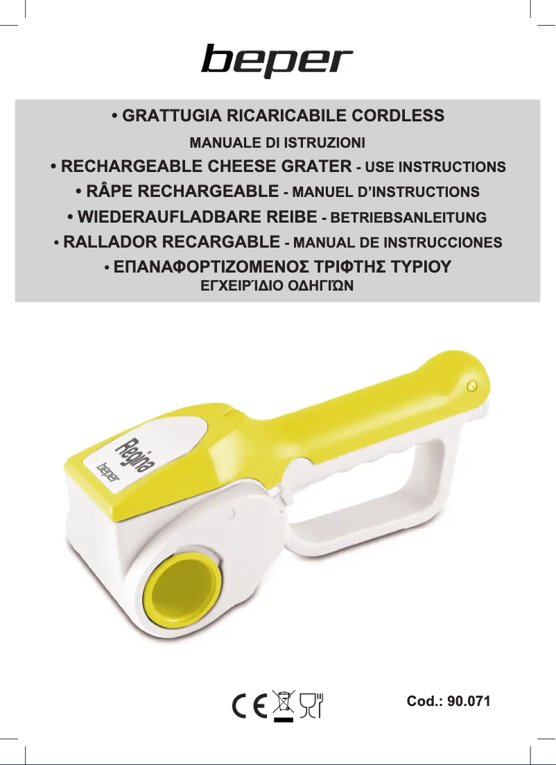 Page 1 of the manual User Manual Beper 90.071