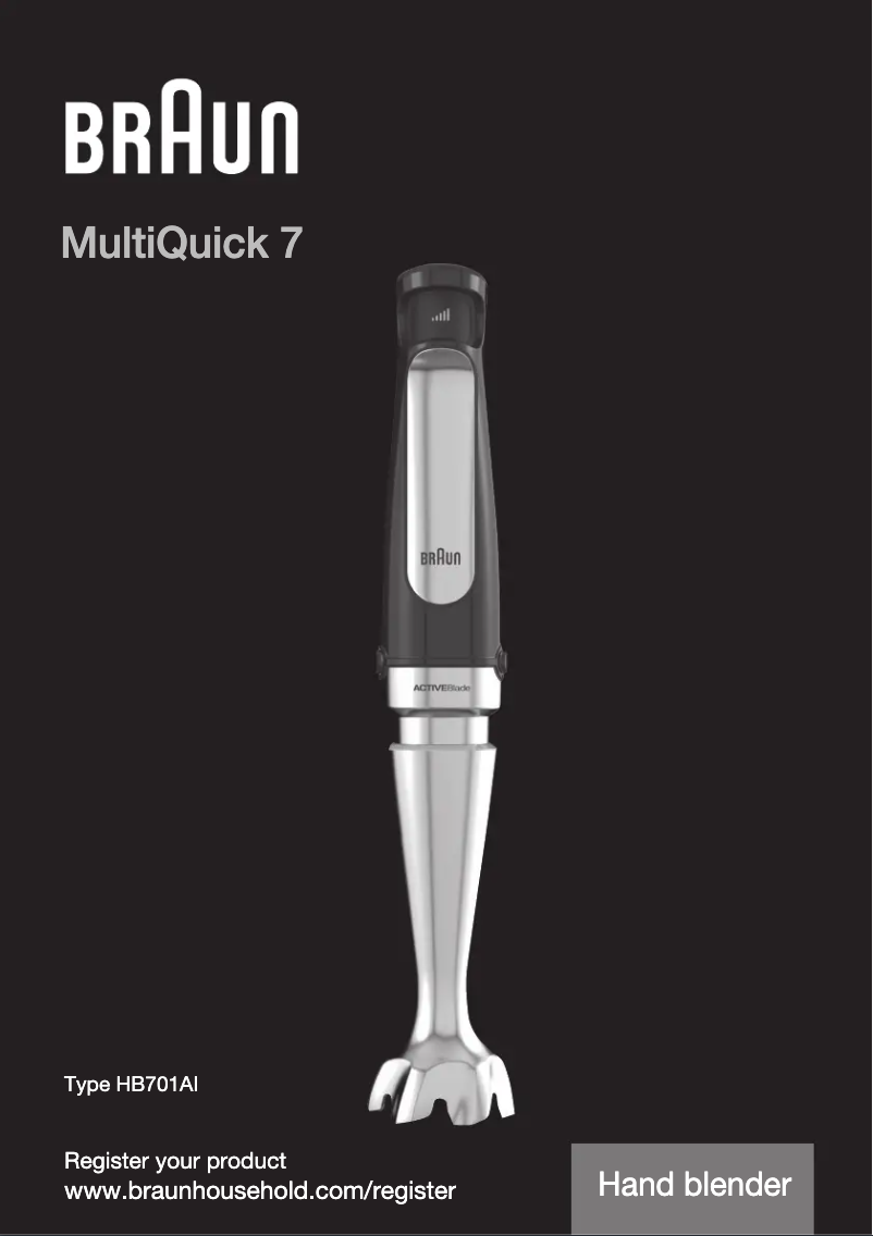 First page image of the manual for MultiQuick 7 MQ7000X