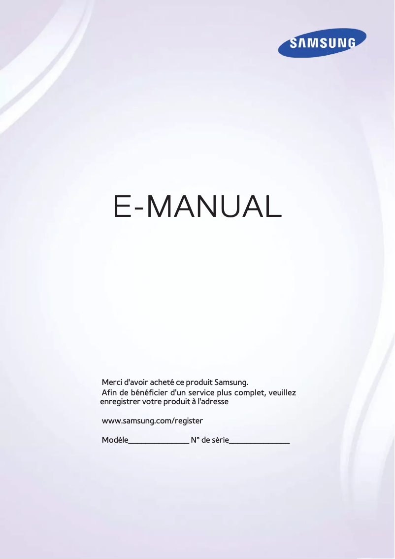 Page 1 of the manual User Manual Samsung UA55H6203EK