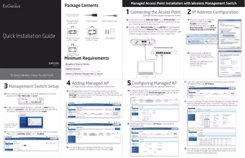 Page 1 of the manual User Manual EnGenius EAP2200