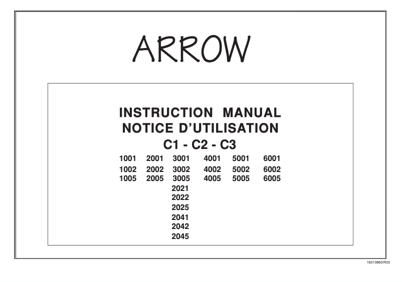 First page image of the manual for C21005