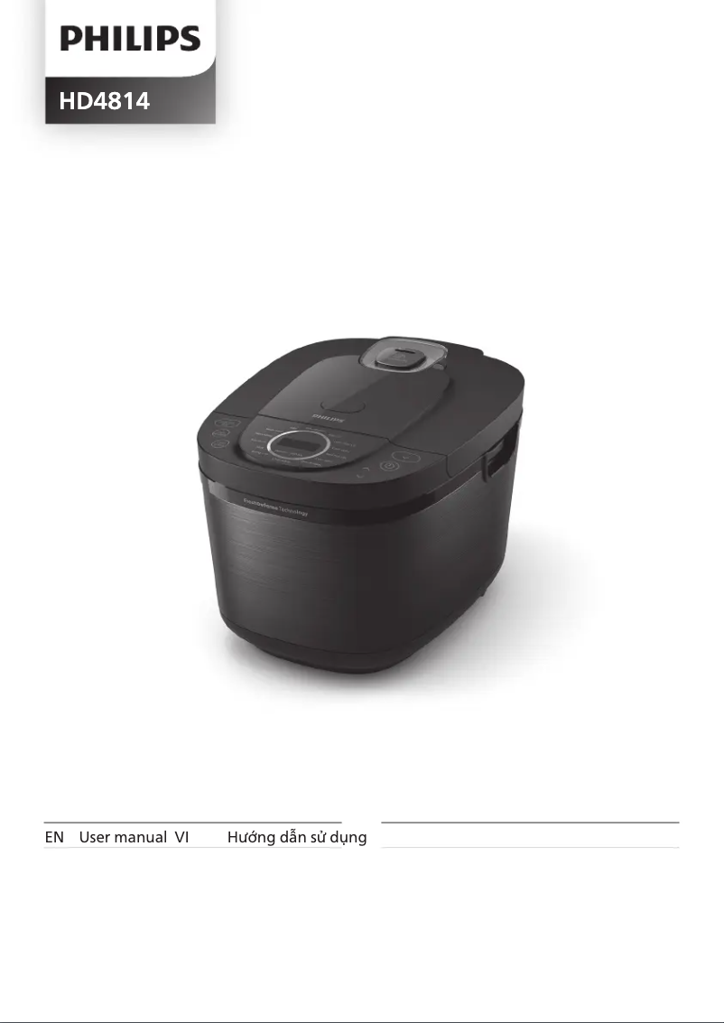 Page 1 of the manual User Manual Philips HD4814