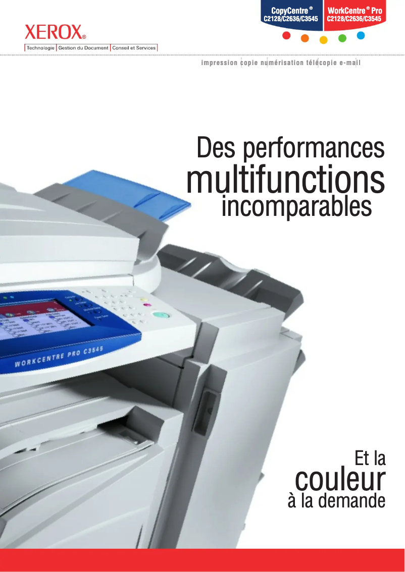 First page image of the manual for WorkCentre Pro C3545 SPHX