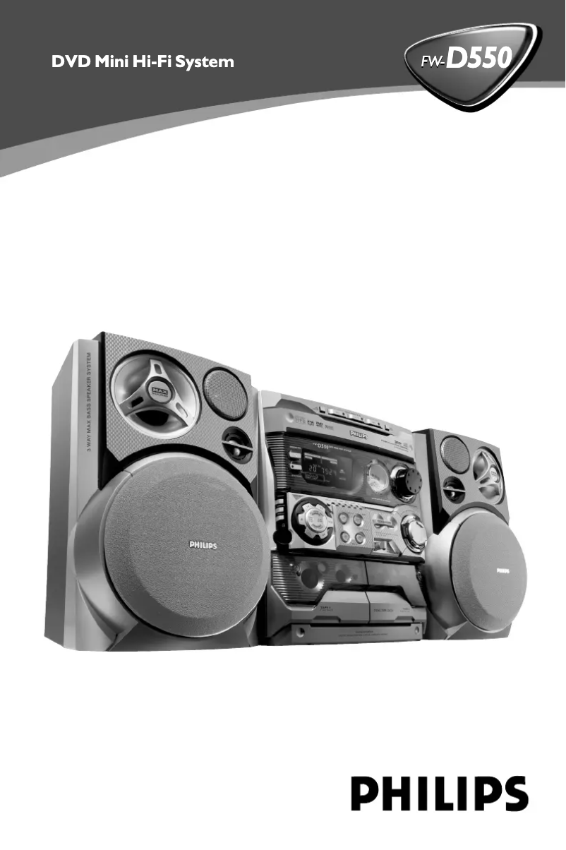 Page 1 of the manual User Manual Philips FW-D550