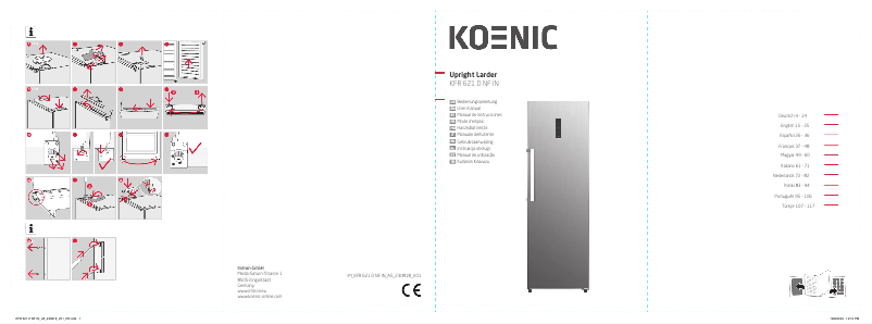 First page image of the manual for KFR 621 D NF IN