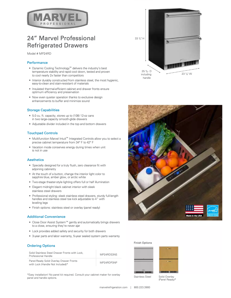 First page image of the manual for MP24RD3N