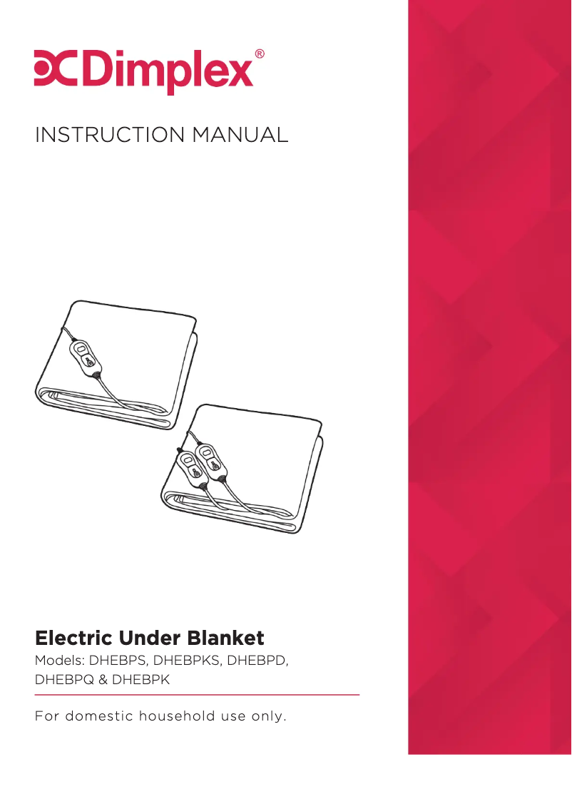 Page 1 of the manual User Manual Dimplex DHEBPS