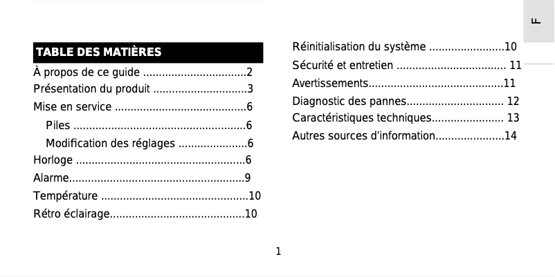 First page image of the manual for FST301