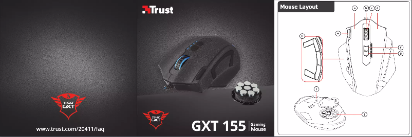 Page 1 of the manual User Manual Trust GXT 155C