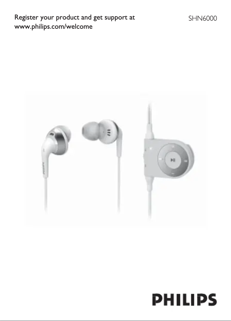 Image de la première page du manuel de l'appareil SHN6000