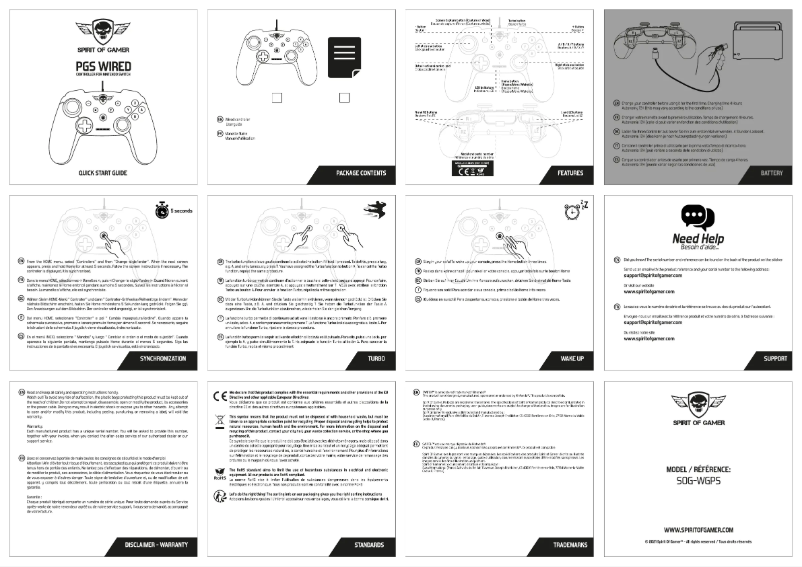 First page image of the manual for PGS Wired