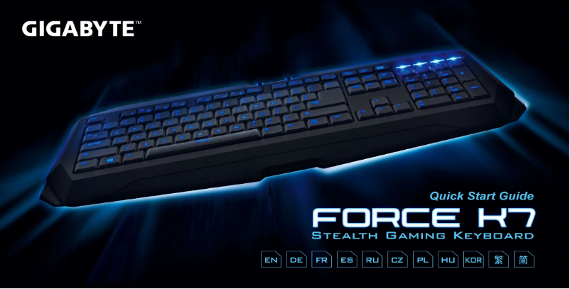 First page image of the manual for FORCE K7