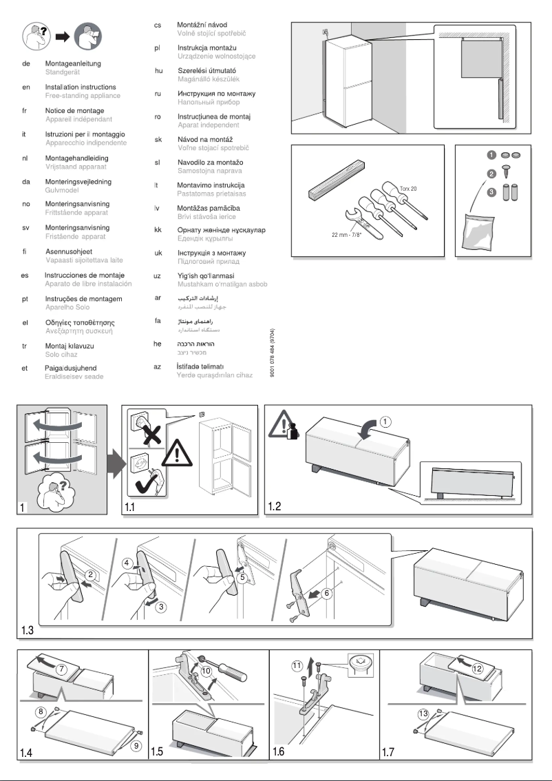First page image of the manual for 3KF6511WI