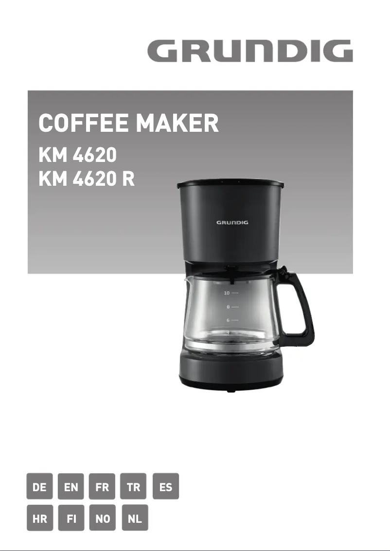 First page image of the manual for KM 4620