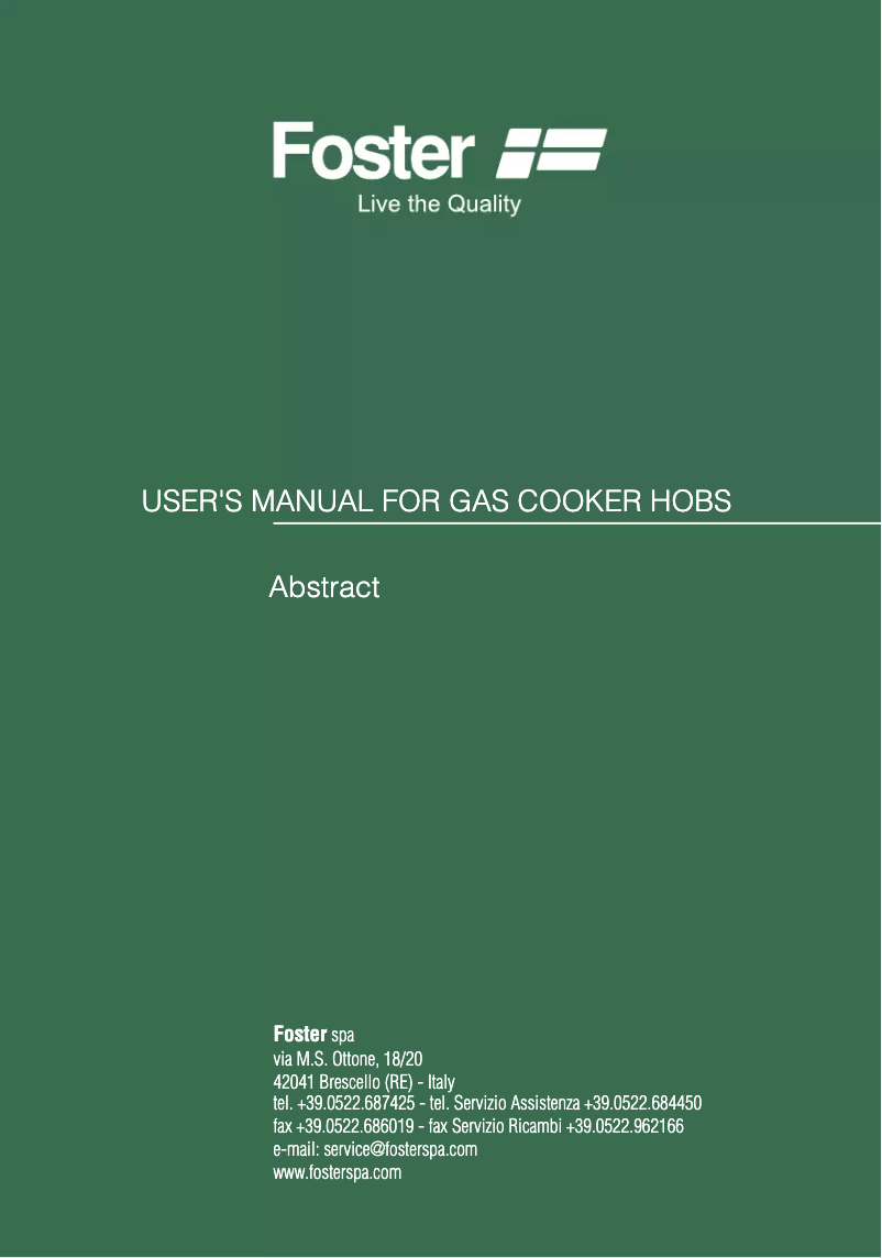 First page image of the manual for S4000 Domino.1F.dualAE.Q4