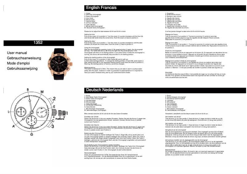 Page 1 of the manual User Manual Davis 1352
