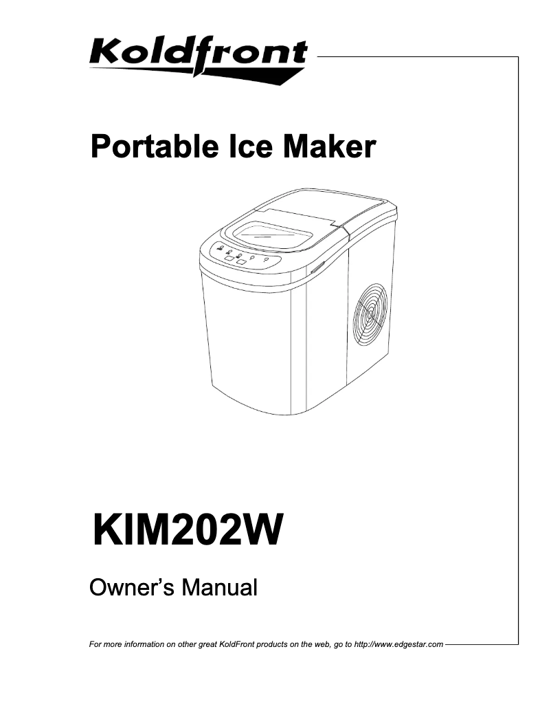 First page image of the manual for KIM202