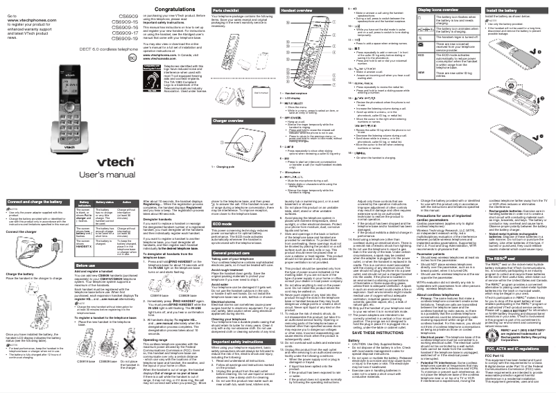 First page image of the manual for CS6909
