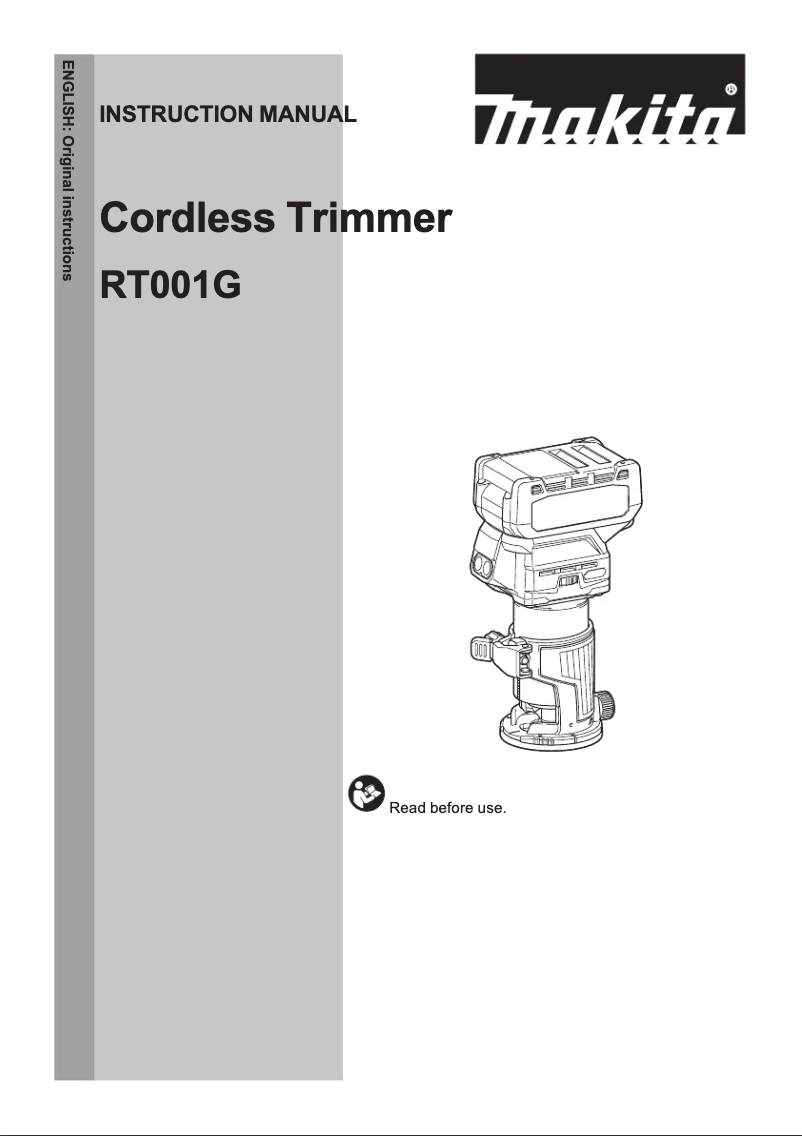First page image of the manual for RT001GZ01