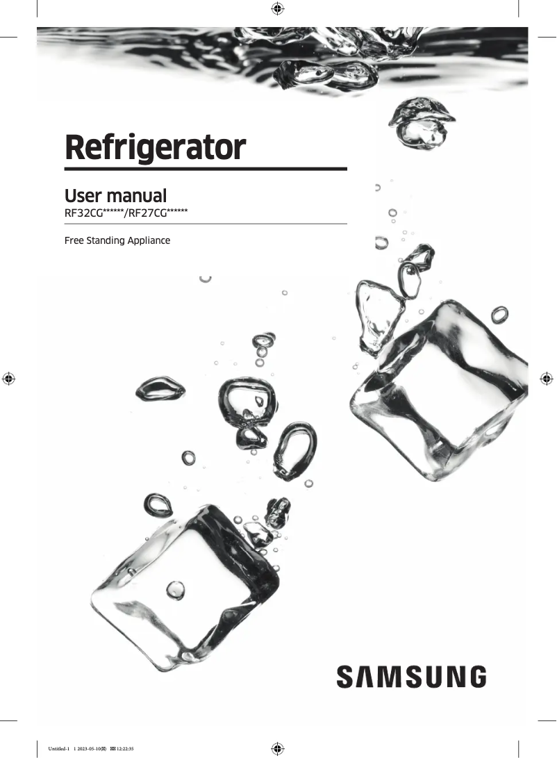 Page 1 of the manual User Manual Samsung RF27CG5010S9