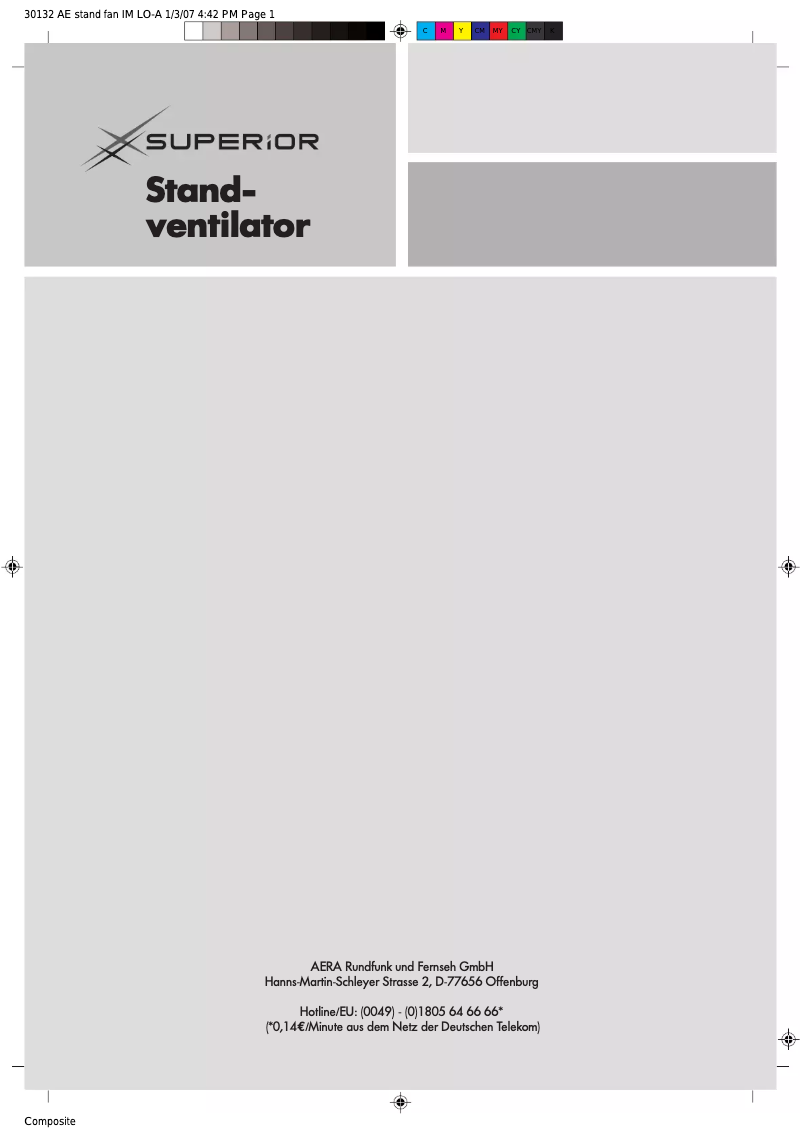 First page image of the manual for RC-40AC