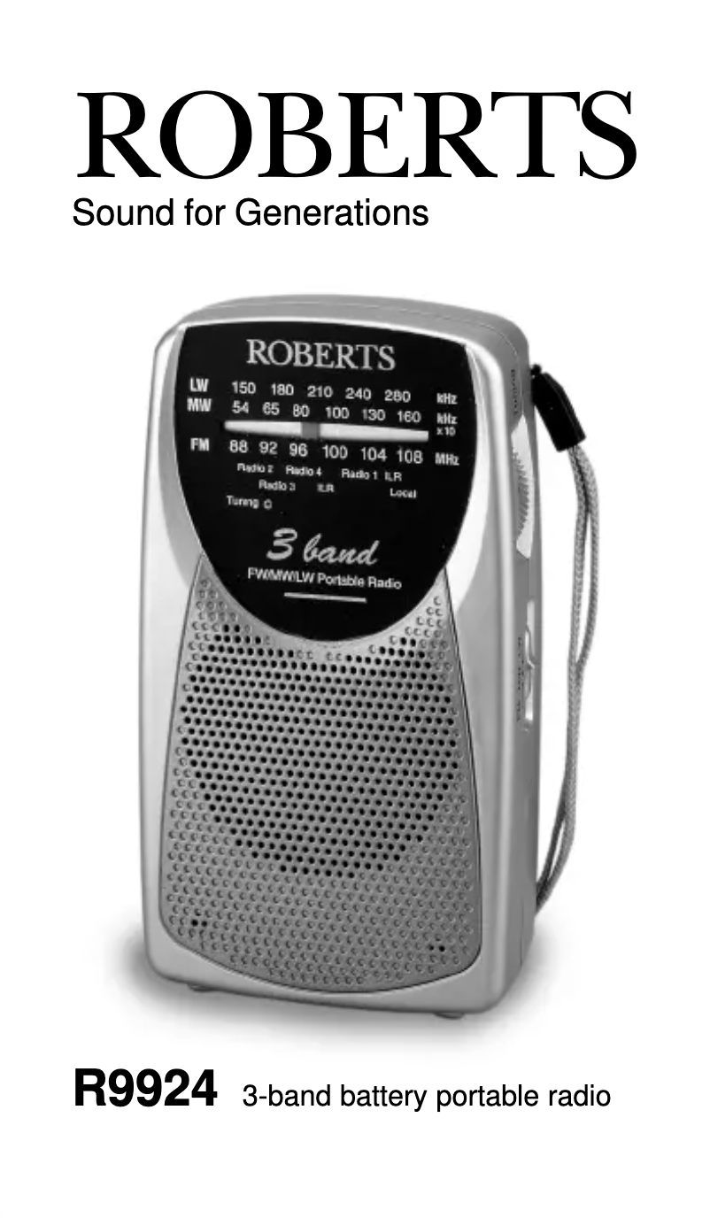 First page image of the manual for Sports 924