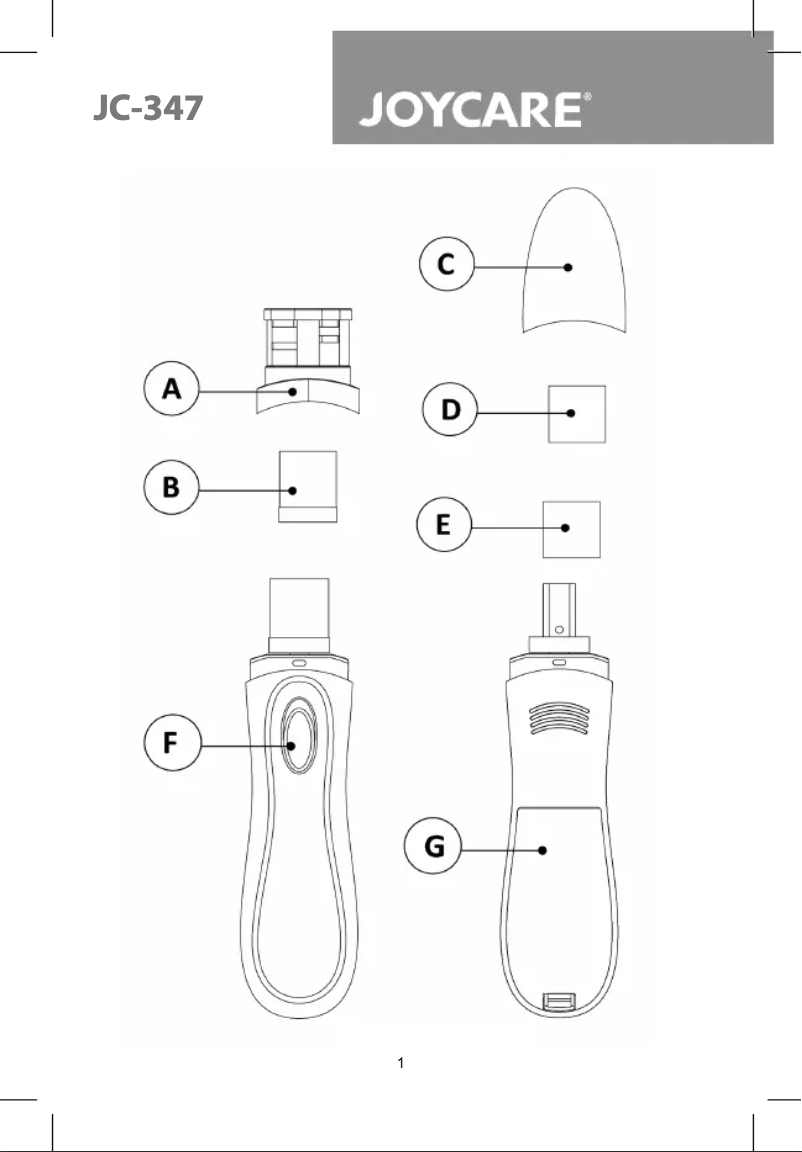 Page 1 of the manual User Manual Joycare Splendi JC-347