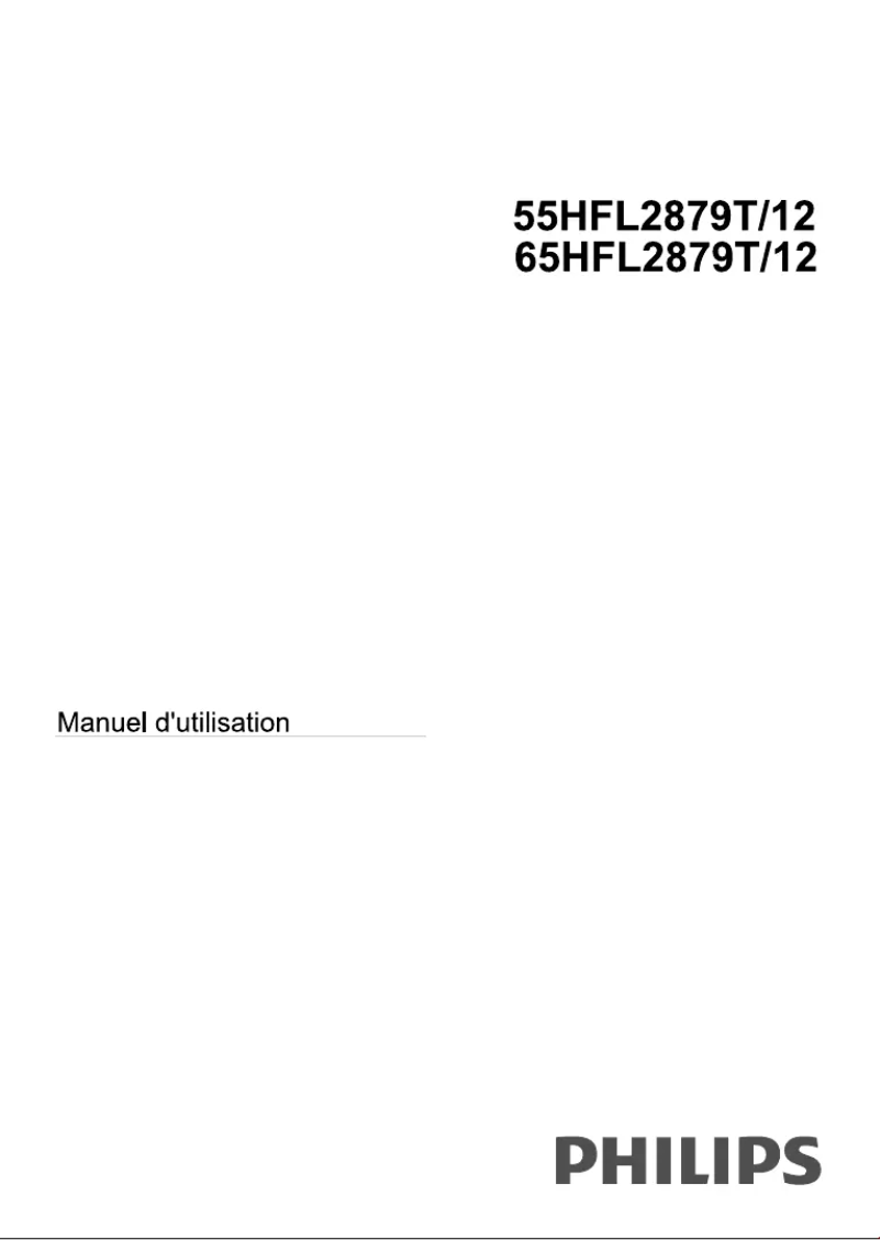 First page image of the manual for 65HFL2879T