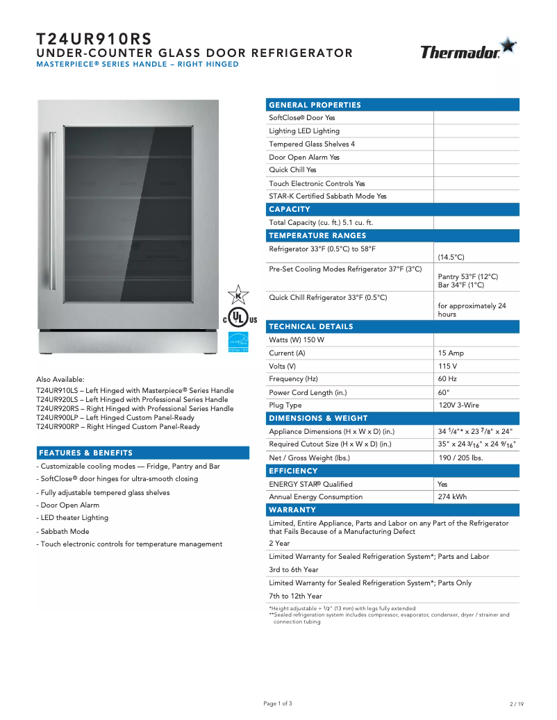 First page image of the manual for T24UR910RS