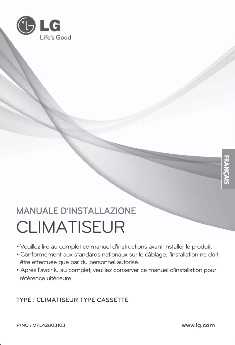 First page image of the manual for ARNU36GTNC2