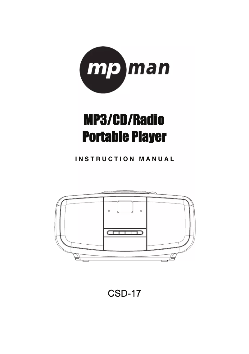 First page image of the manual for CSD17