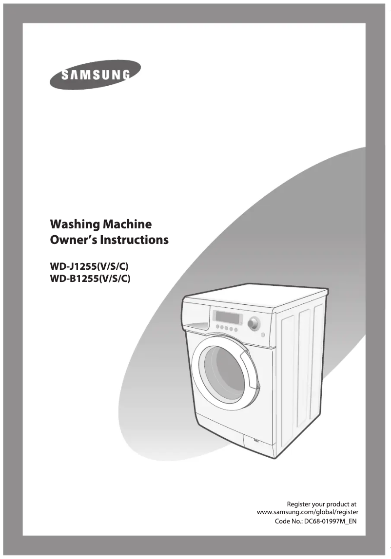 First page image of the manual for WD-J1255EW