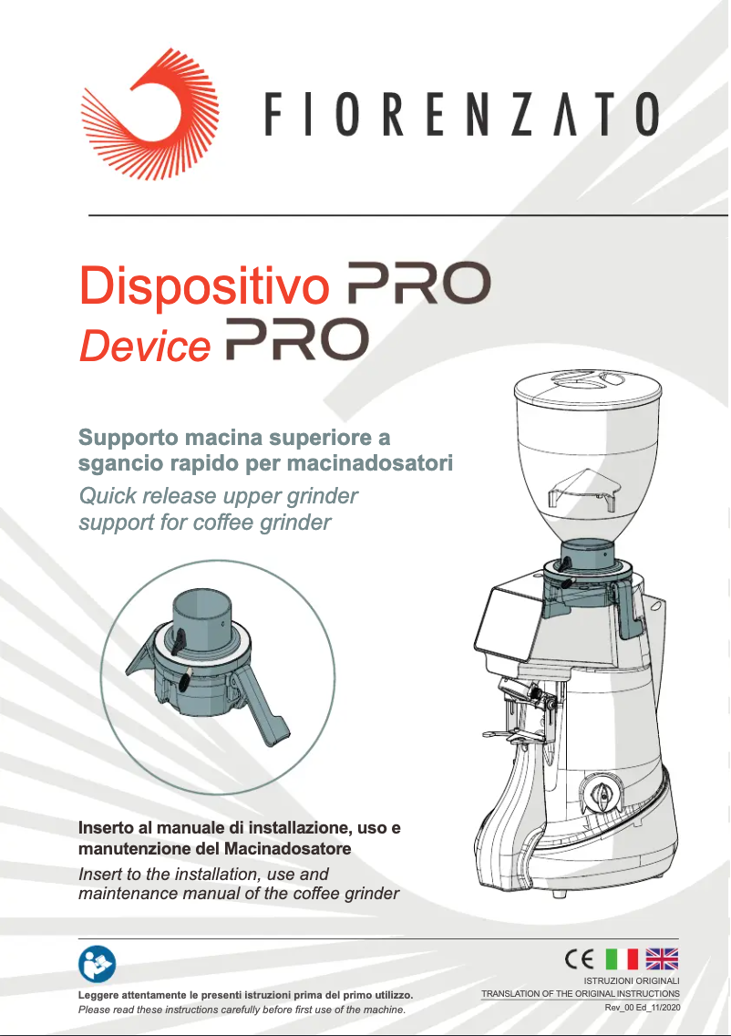 First page image of the manual for F64 EVO PRO