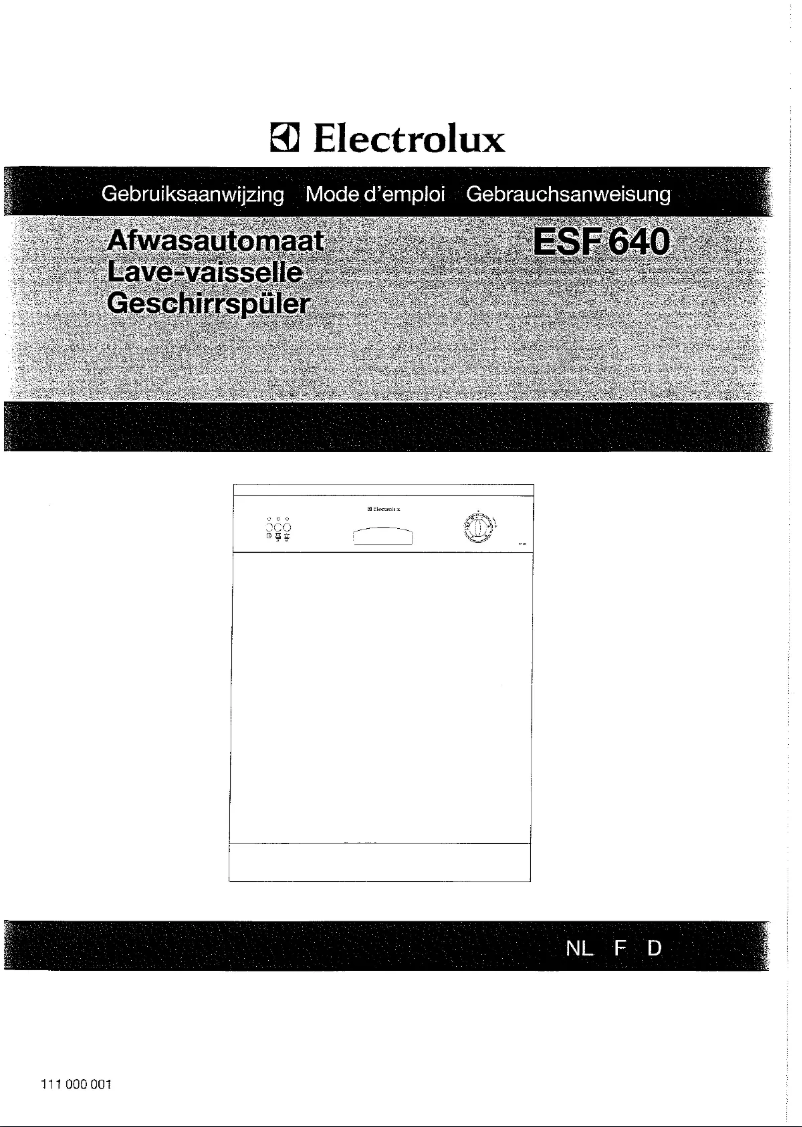 First page image of the manual for ESF 640