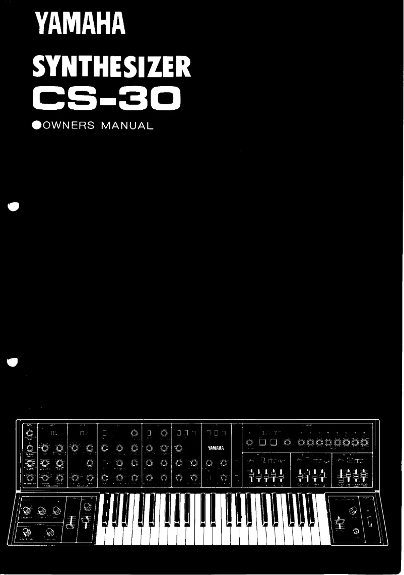 First page image of the manual for CS-30
