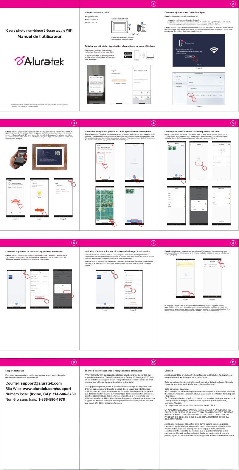 First page image of the manual for AWS08F