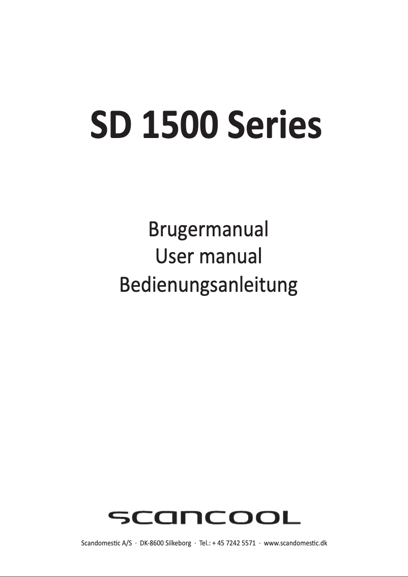First page image of the manual for SD 1502 BHE