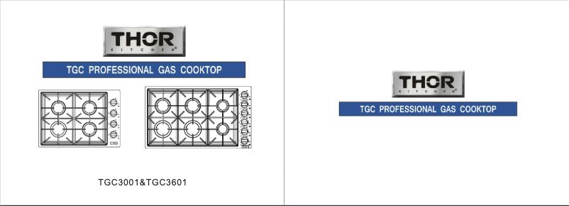 First page image of the manual for TGC3001
