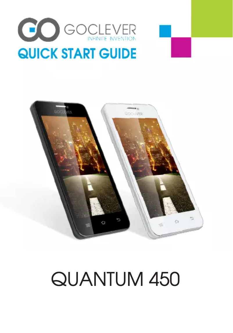 First page image of the manual for Quantum 450