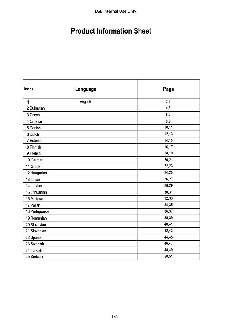 Page 1 of the manual Technical Sheet LG 65QNED756RA