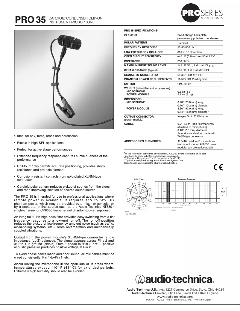 Image de la première page du manuel de l'appareil PRO35