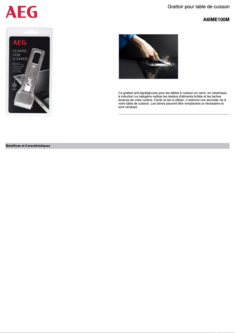 First page image of the manual for A6IME100M