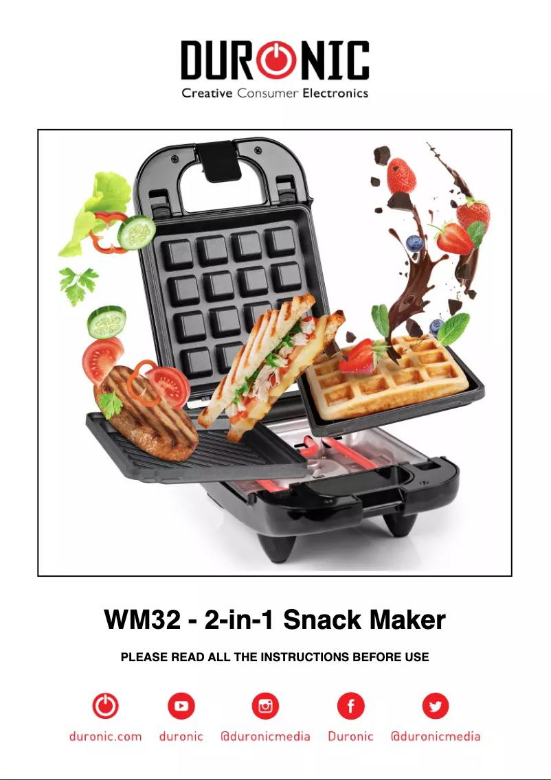 First page image of the manual for WM32